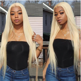 Blonde Straight Natural Hair - Full Lace
