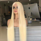 Blonde Straight Natural Hair - 13x6 Frontal Lace