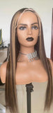Highlight Honey Blonde Straight Frontal Lace