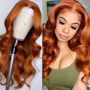 Orange Ginger 13x4 Frontal Lace - Body Wave