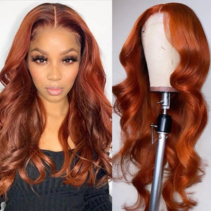 Orange Ginger 13x4 Frontal Lace - Body Wave