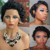 Pixie Cut All Black 8" and 10"