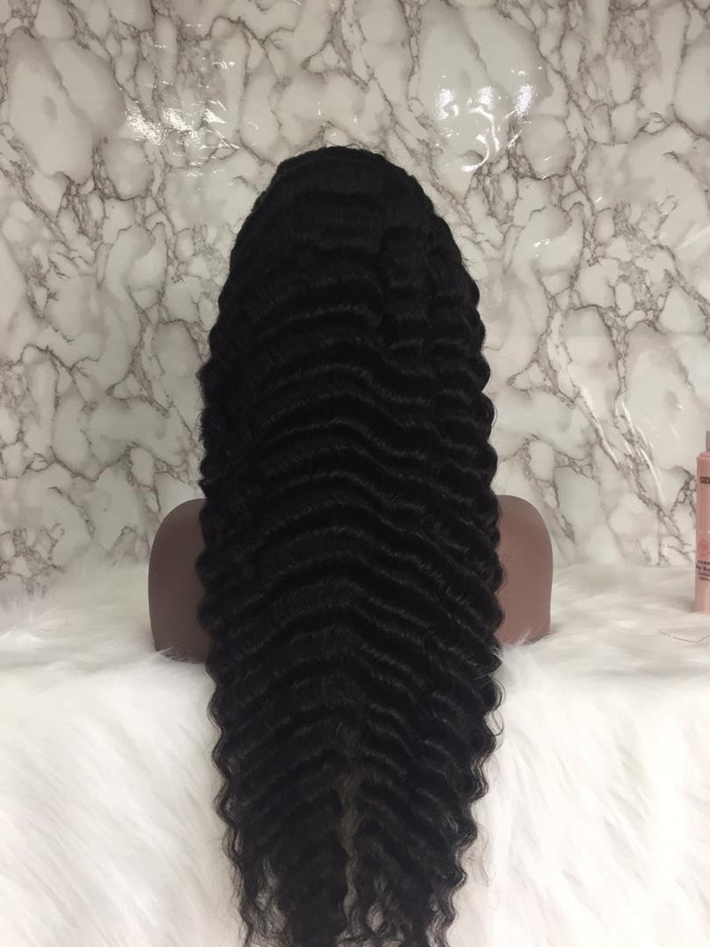 Loose Deep Wave Full Frontal Lace Wig - 13x6 Frontal